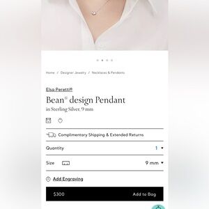 Tiffany&Co. Bean necklace